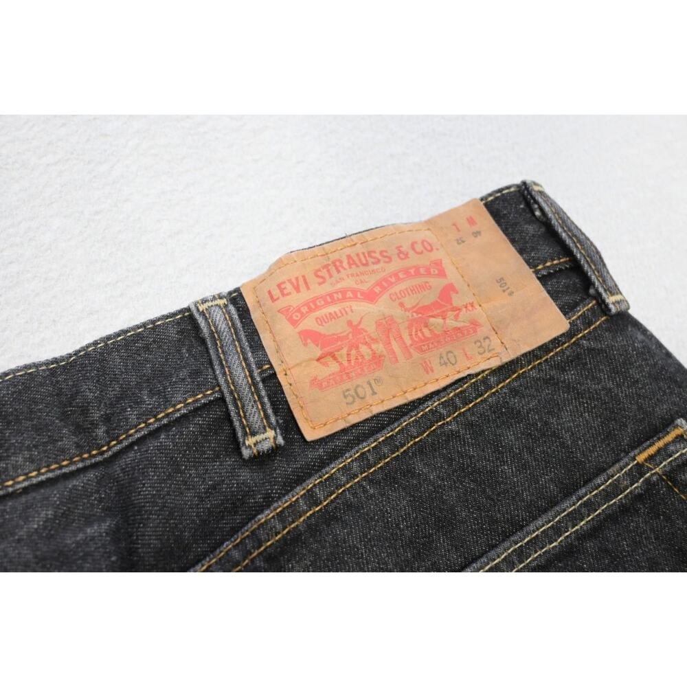 Vintage Levis 501 Double XX Straight Rugged Button Fly Jeans Mens Sz 40 x 30(32)